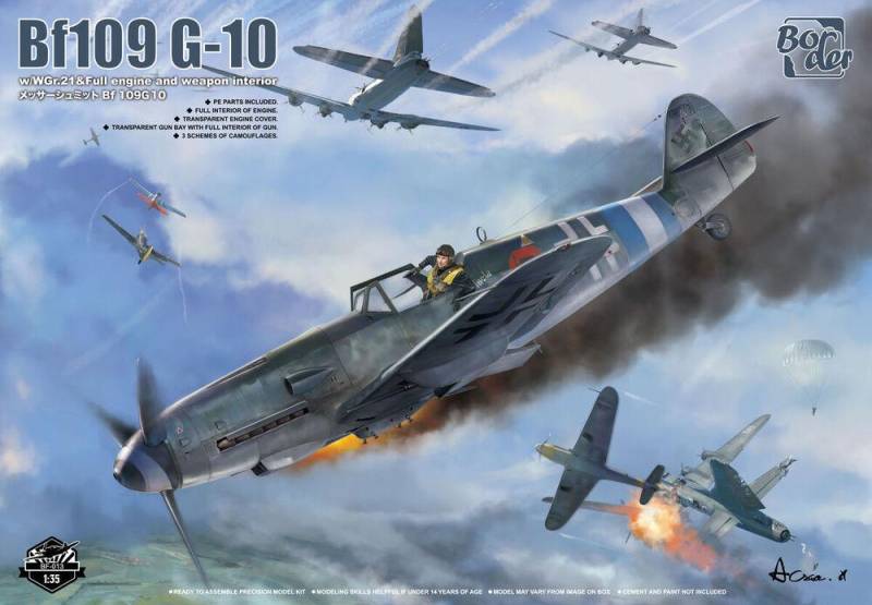 Bf 109 G-10 w/ WGr.21 & Full Engine and Weapon Interior von Border Model