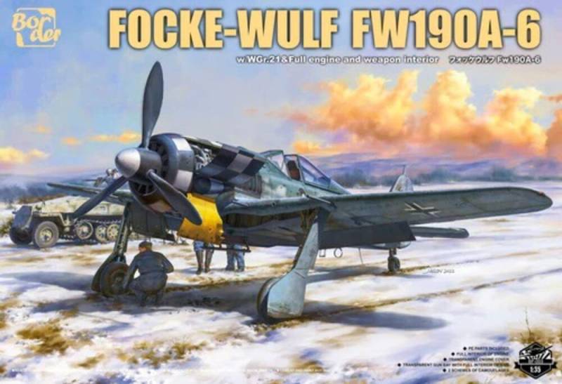 Focke-Wulf FW190A-6 w/WGr.21 & Full Engine and Weapon Interior von Border Model