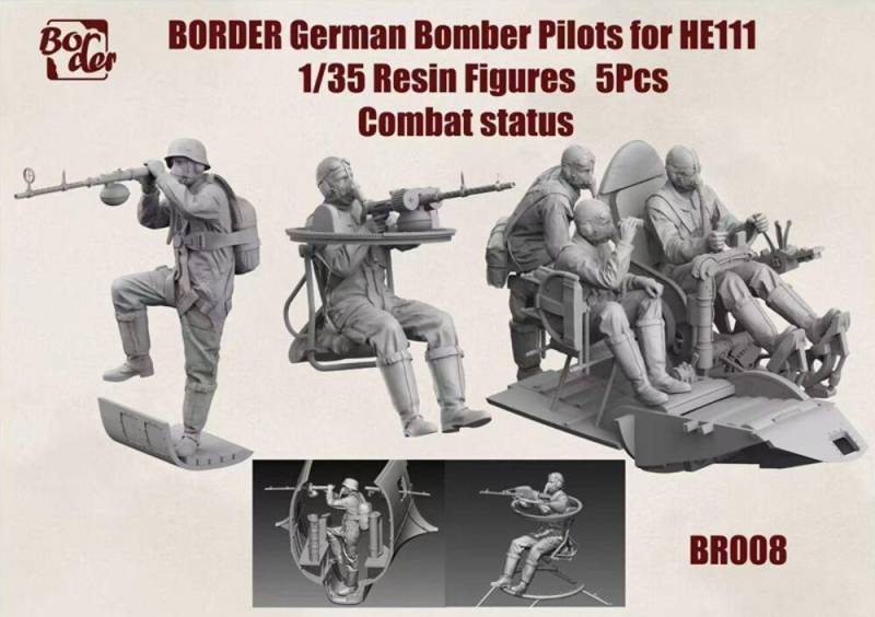 German Bomber Pilots for He 111 Combat Status (5 pcs) von Border Model