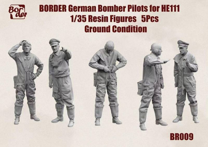 German Bomber Pilots for He 111 Ground Condition (5 pcs) von Border Model