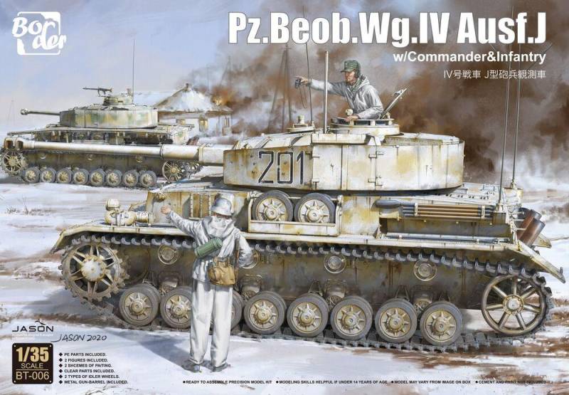 Pz.Beob.Wg.IV Ausf.J w/Commander&Infantry von Border Model