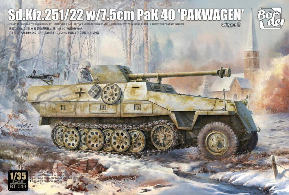 Sd.Kfz.251/22 w/ 7,5 cm PaK 40 Pakwagen von Border Model