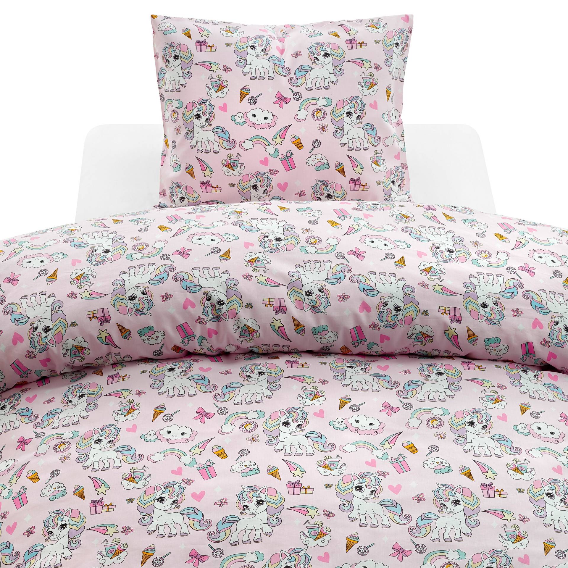 Borganäs Bettwäsche 150x210 cm Einhorn, Rosa Borganäs Bettwäsche 150x210 cm Einhorn, Rosa von Borganäs
