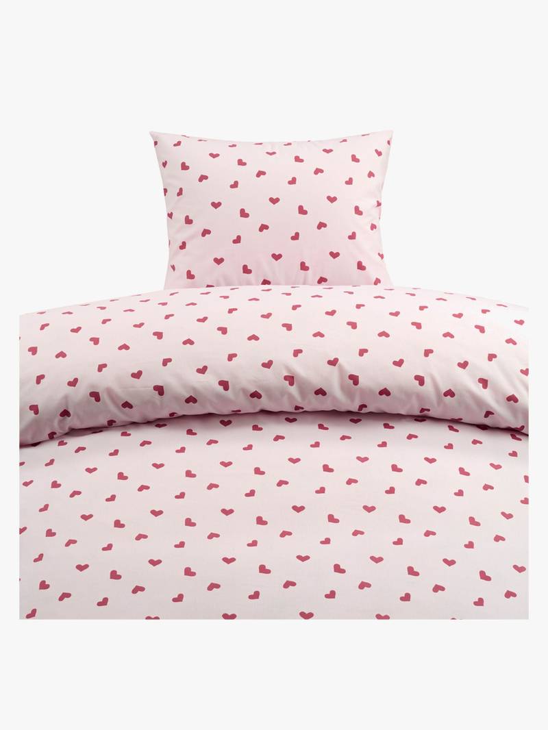 Borganäs Bettwäsche Hjärtrud 150x210, Rosa von Borganäs
