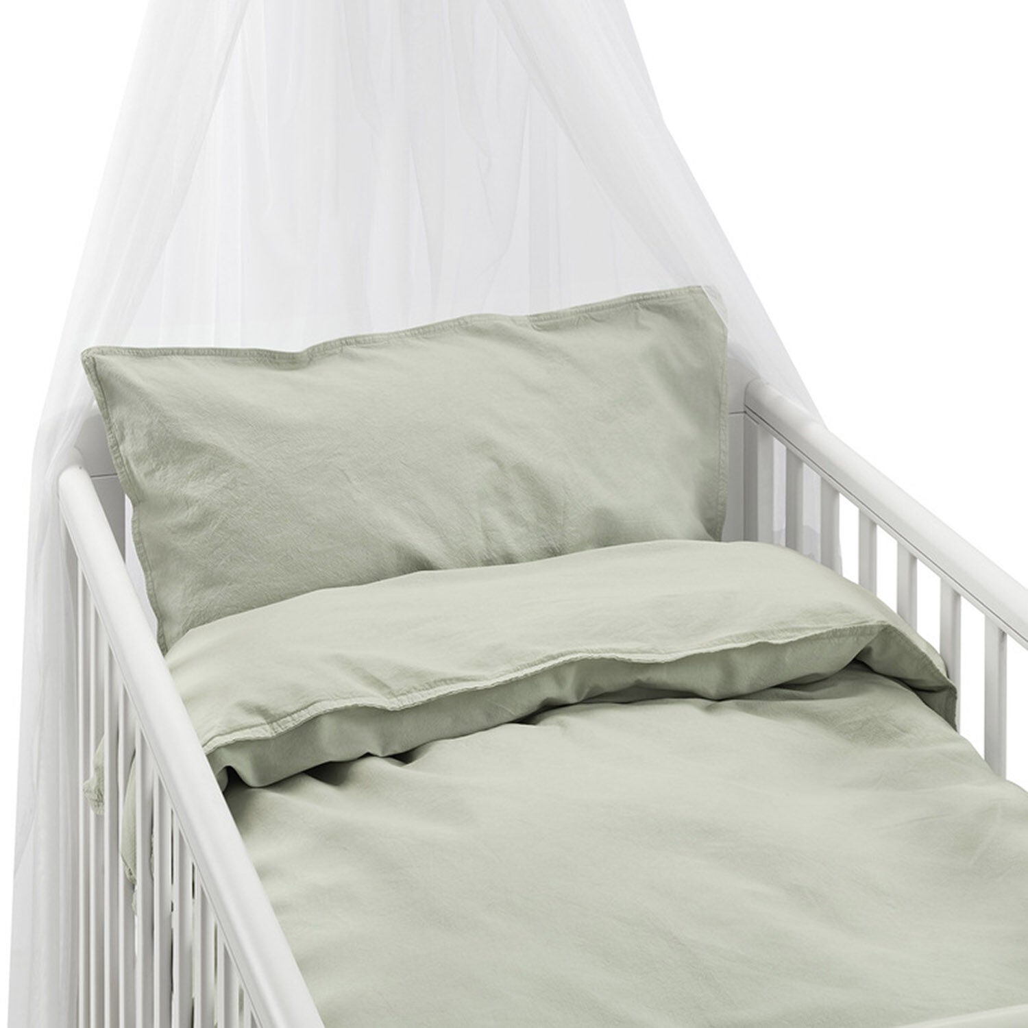Borganäs Bettwäsche Babybett Humble 100 x 130 cm Zweiteilig, Grün Borganäs Bettwäsche Babybett Humble 100 x 130 cm Zweiteilig, Grün von Borganäs