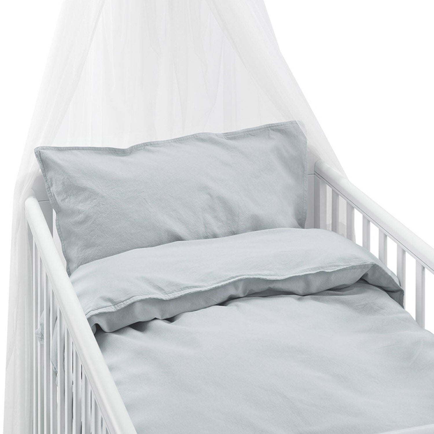 Borganäs Bettwäsche Babybett Humble 100 x 130 cm Zweiteilig, Hellblau Borganäs Bettwäsche Babybett Humble 100 x 130 cm Zweiteilig, Hellblau von Borganäs