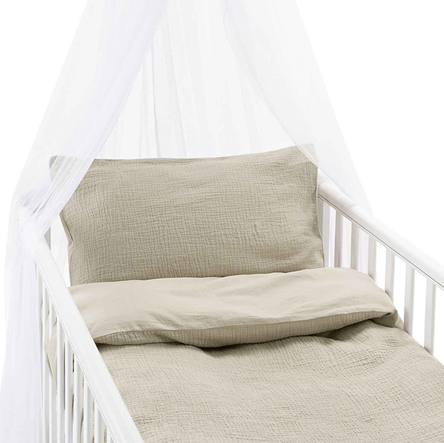 Borganäs Bettwäsche Babybett Rolling 100 x 130 cm Zweiteilig, Beige Borganäs Bettwäsche Babybett Rolling 100 x 130 cm Zweiteilig, Beige von Borganäs