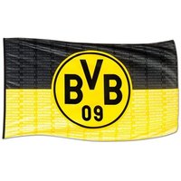 BVB 10134300 - Borussia Dortmund Fußball Hissfahne 250x150 cm, mit Emblem von VertriebsArena GmbH