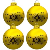 BVB 18660200 - BVB-Christbaumkugeln 4er Set, Borussia Dortmund von Borussia Dortmund