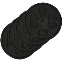 BVB 18700200 - BVB Silikonuntersetzer 4er Set von Borussia Dortmund