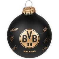 BVB Borussia Dortmund - Unterschriftenkugel, Weihnachtsbaum/Christbaumkugel Kugel von Borussia Dortmund