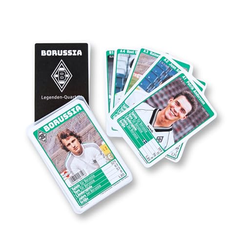 Borussia Mönchengladbach Legenden Quartett Offizieller Fanartikel Fohlenshop | Kartenspiel mit Vereinslegenden 32 Karten | Gladbach Geschenkartikel Borussia Mönchengladbach Legenden Quartett Offizieller Fanartikel Fohlenshop | Kartenspiel mit Vereinslegenden 32 Karten | Gladbach Geschenkartikel von Borussia Mönchengladbach