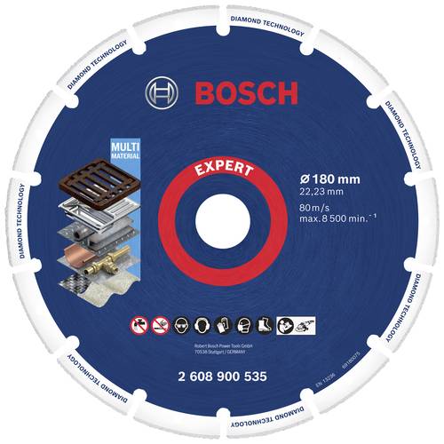 Bosch Accessories 2608900535 EXPERT Diamond Metal Wheel Diamanttrennscheibe Durchmesser 180mm 1St. von Bosch Accessories