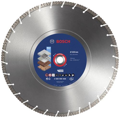 Bosch Accessories 2608900668 EXPERT MultiMaterial Diamanttrennscheibe Durchmesser 450mm Bohrungs-Ø von Bosch Accessories