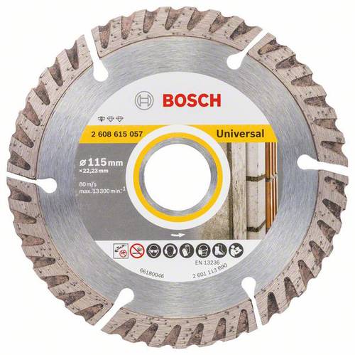Bosch Accessories 2608615057 Standard for Universal Speed Diamanttrennscheibe Durchmesser 115mm 1St. von Bosch Accessories