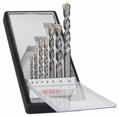 Bosch Accessories 2607010545 Hartmetall Beton-Spiralbohrer-Set 7teilig 4 mm, 5 mm, 6 mm, 6 mm, 8 mm, von Bosch Accessories