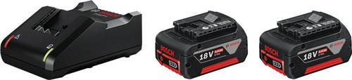 Bosch Professional 2x GBA 18V 4.0AH + GAL 18V-40 Professional 1600A019S0 Werkzeug-Akku und Ladegerä von Bosch Professional