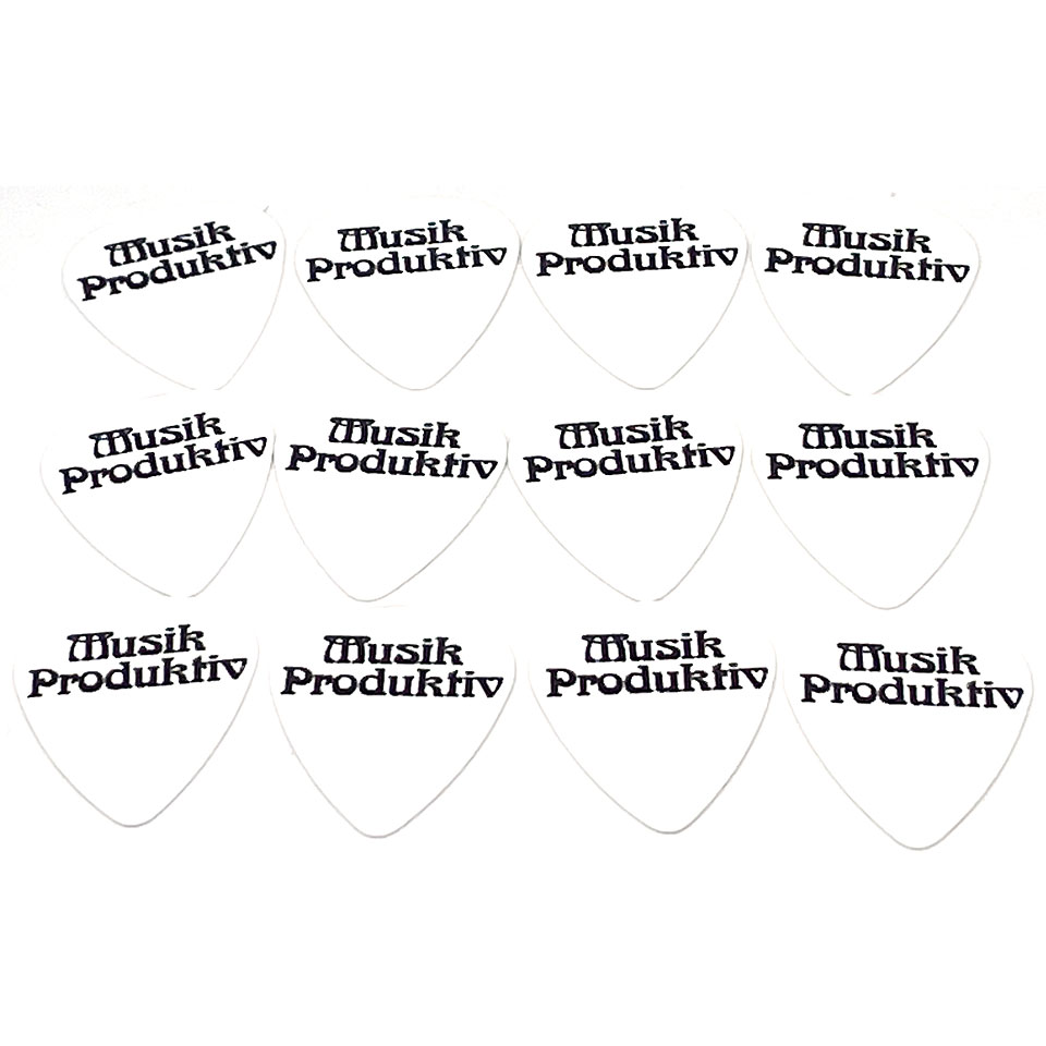 Nologos Picks MP Vintage Logo Pick 0,73 mm 12er Pack White Plektrum Nologos Picks MP Vintage Logo Pick 0,73 mm 12er Pack White Plektrum von Nologos Picks