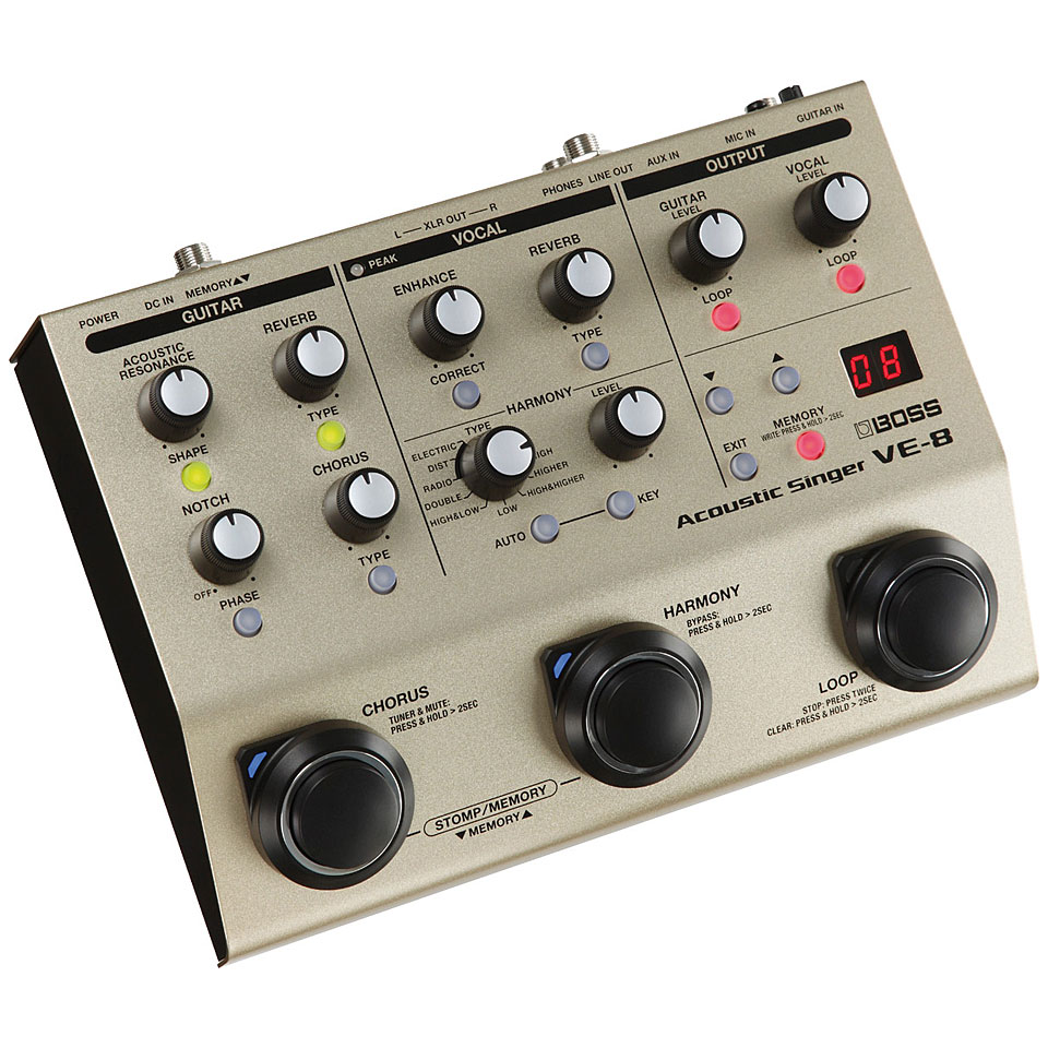 Boss VE-8 Acoustic Singer Effektgerät Akustikgitarre Boss VE-8 Acoustic Singer Effektgerät Akustikgitarre von Boss
