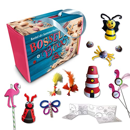 Bossel BOXX Cool Summer - Bastel dir Sommerfeeling - ideal für Ferien und Urlaub - Bastelset für sommerliche Momente von Bossel BOXX