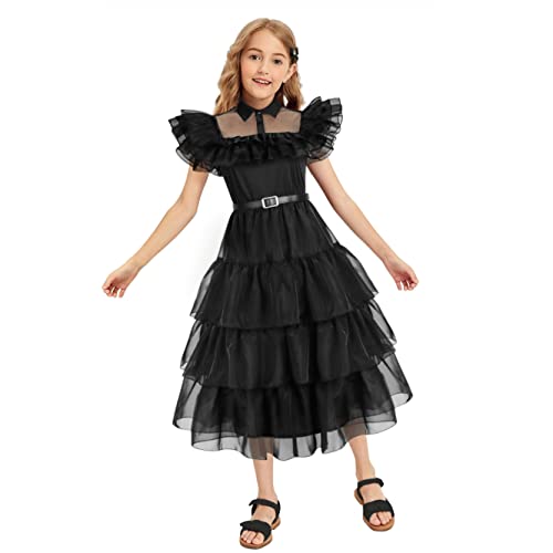 Bostetion Halloween-Partykleid für Mädchen im Alter von 5 bis 12 Jahren von Bostetion