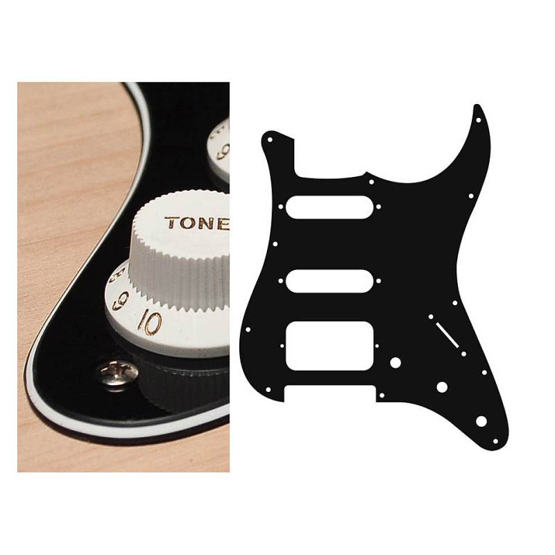 Boston ST-323-B 3-Ply ST-Style, HSS, black Pickguard von Boston