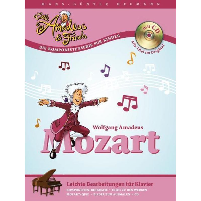 Mozart, Leichte Bearbeitungen für Klavier, m. Audio-CD von Bosworth Musikverlag