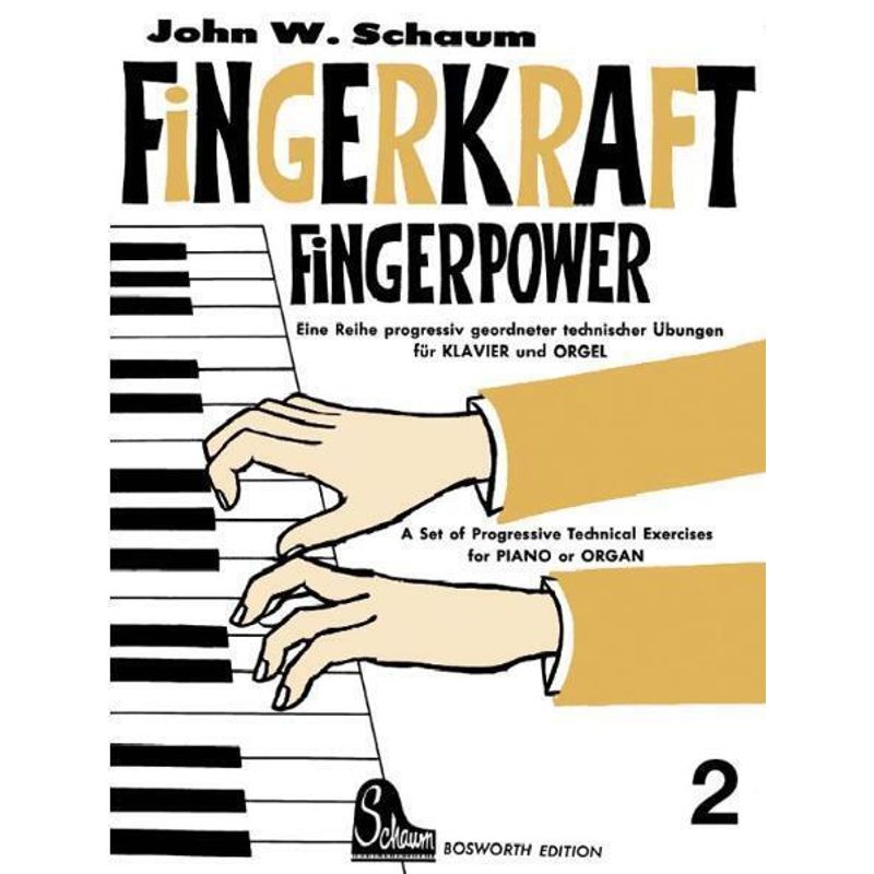 Fingerkraft. Progressiv geordnete technische Übungen für Klavier oder Orgel / Fingerkraft 2.H.2 von Bosworth Musikverlag