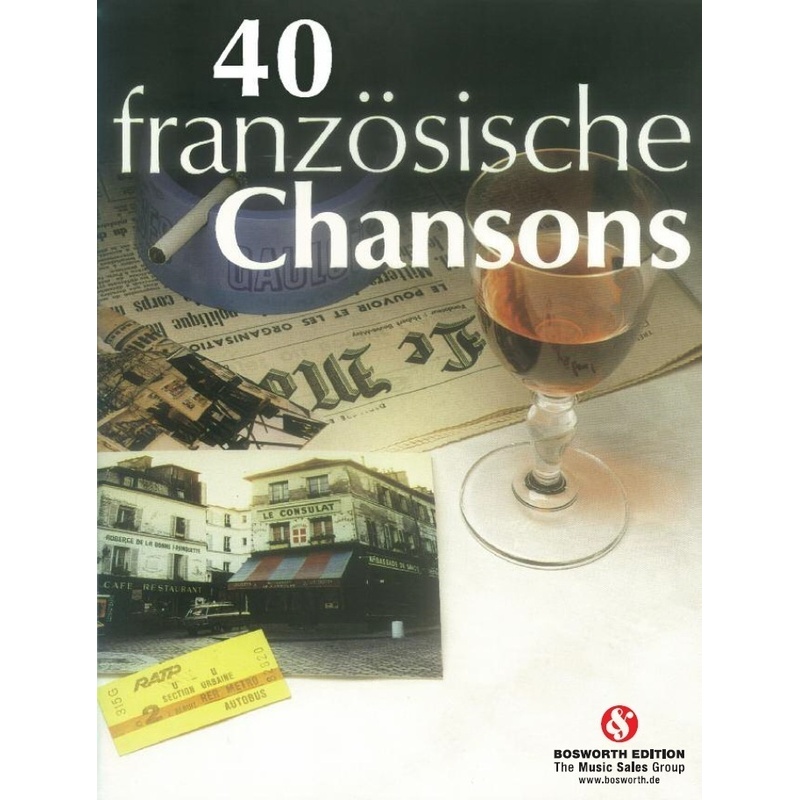 Vierzig französische Chansons für Klavier und Gesang von Bosworth Musikverlag