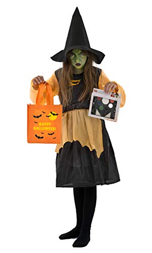 BOTI Hexe-Verkleidungsset (Größe 146) - Mädchen - Dein Outfit für Halloween von Boti