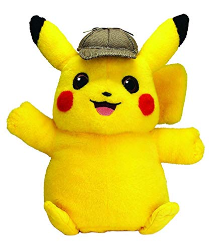 Pokémon 35803 35804 Feature Talking Plush-Detective Pikachu, Multicolored von Pokémon