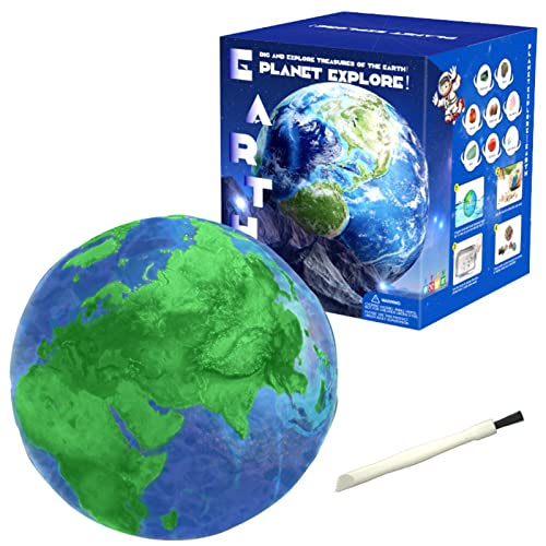 Botiniv Edelsteinbergbau-Ausgrabungsset - Entdecke 8 Edelsteine und Gesteine, Bergbau-Abenteuer-Kit für Kinder und Geographie-Liebhaber - Wissenschaft STEM Learning Kids Activity von Botiniv