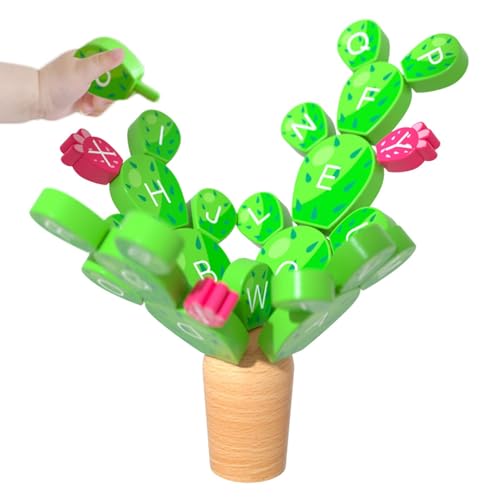 Botiniv Holzbilanzspiel, Balance Cactus Toy | Holzkaktusspielzeug für Baby mit Alphabetdesign - Bauen von Set, lustige Bildungsaktivitäten, Zweigstellen, für, Mädchen Botiniv Holzbilanzspiel, Balance Cactus Toy | Holzkaktusspielzeug für Baby mit Alphabetdesign - Bauen von Set, lustige Bildungsaktivitäten, Zweigstellen, für, Mädchen von Botiniv