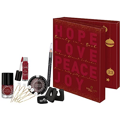 Boulevard de Beauté - Kosmetik-Adventskalender, Beauty in a Book, 24 Make-Up Überraschungen, Highlights für Augen, Lippen und Gesicht, in edler Box, tolle Geschenk-Idee für Mädchen und Frauen von Boulevard de Beauté