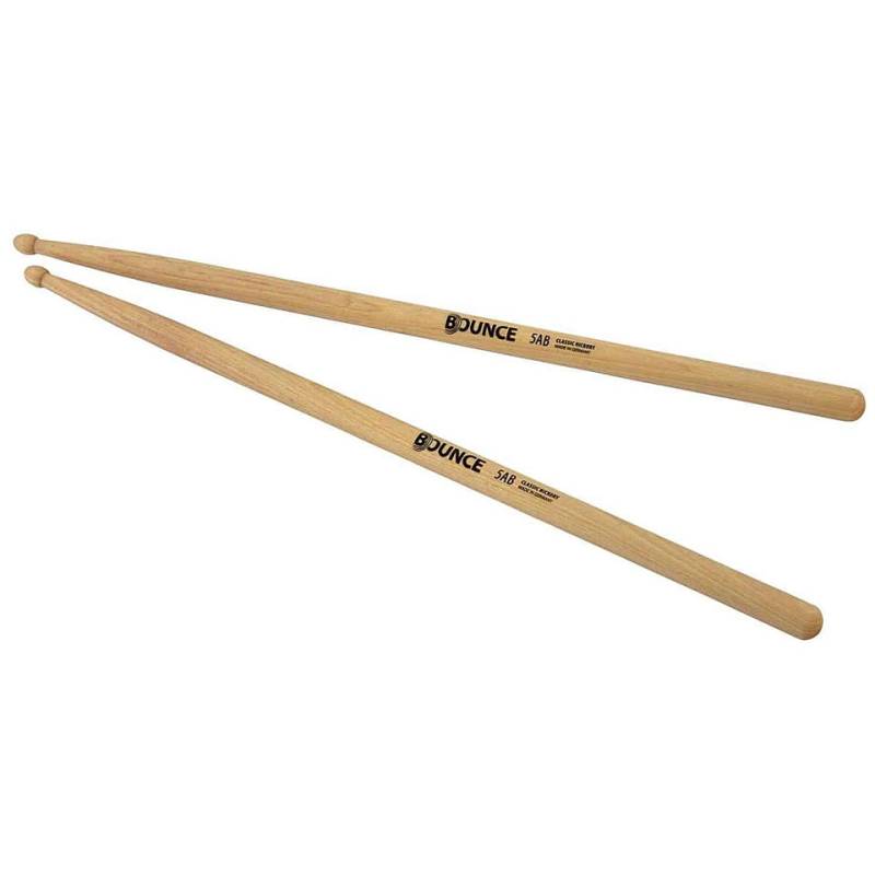 Bounce 5AB Hickory Wood Tip Drumsticks von Bounce