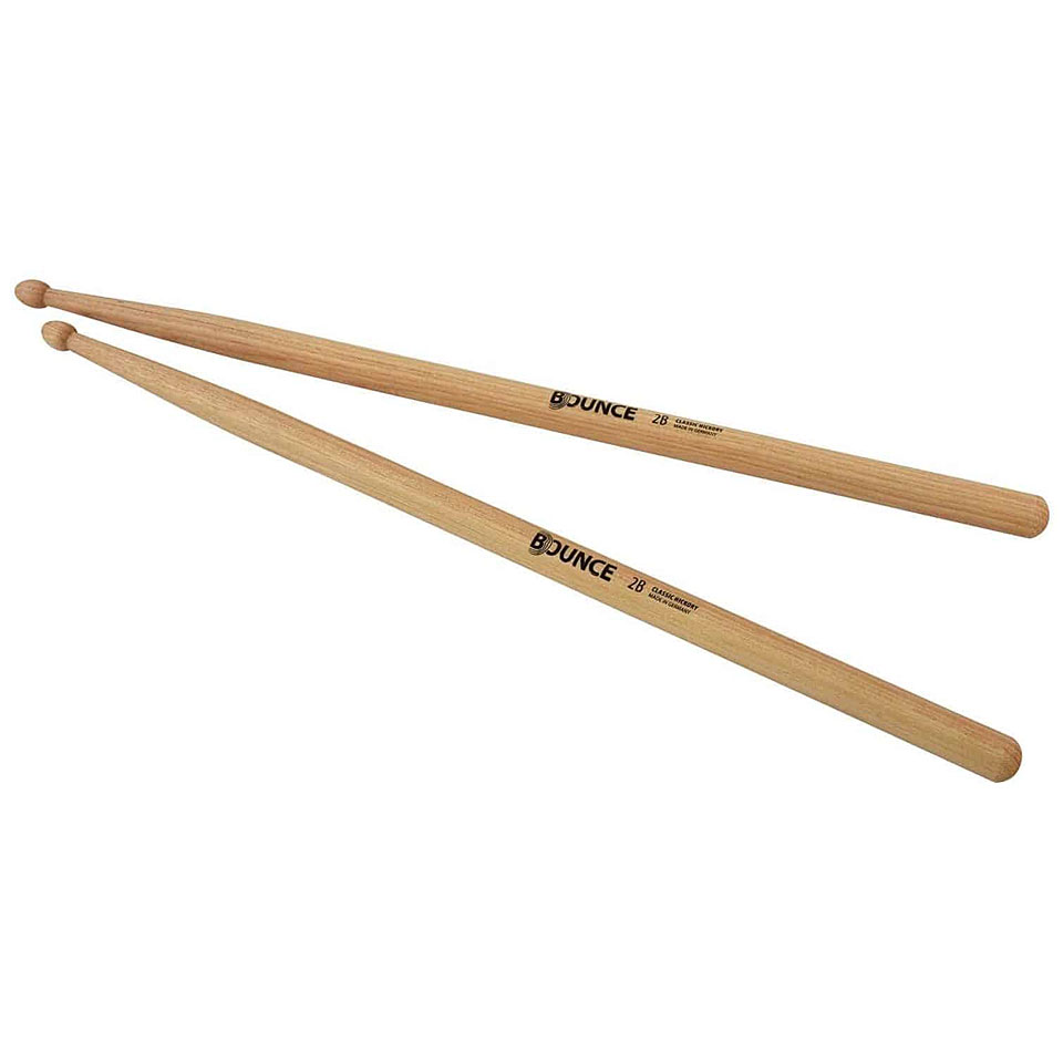 Bounce Classic Hickory 2B Wood Tip Drumsticks von Bounce