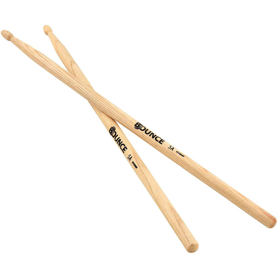 Bounce Hickory 5A Wood Tip Drumsticks von Bounce