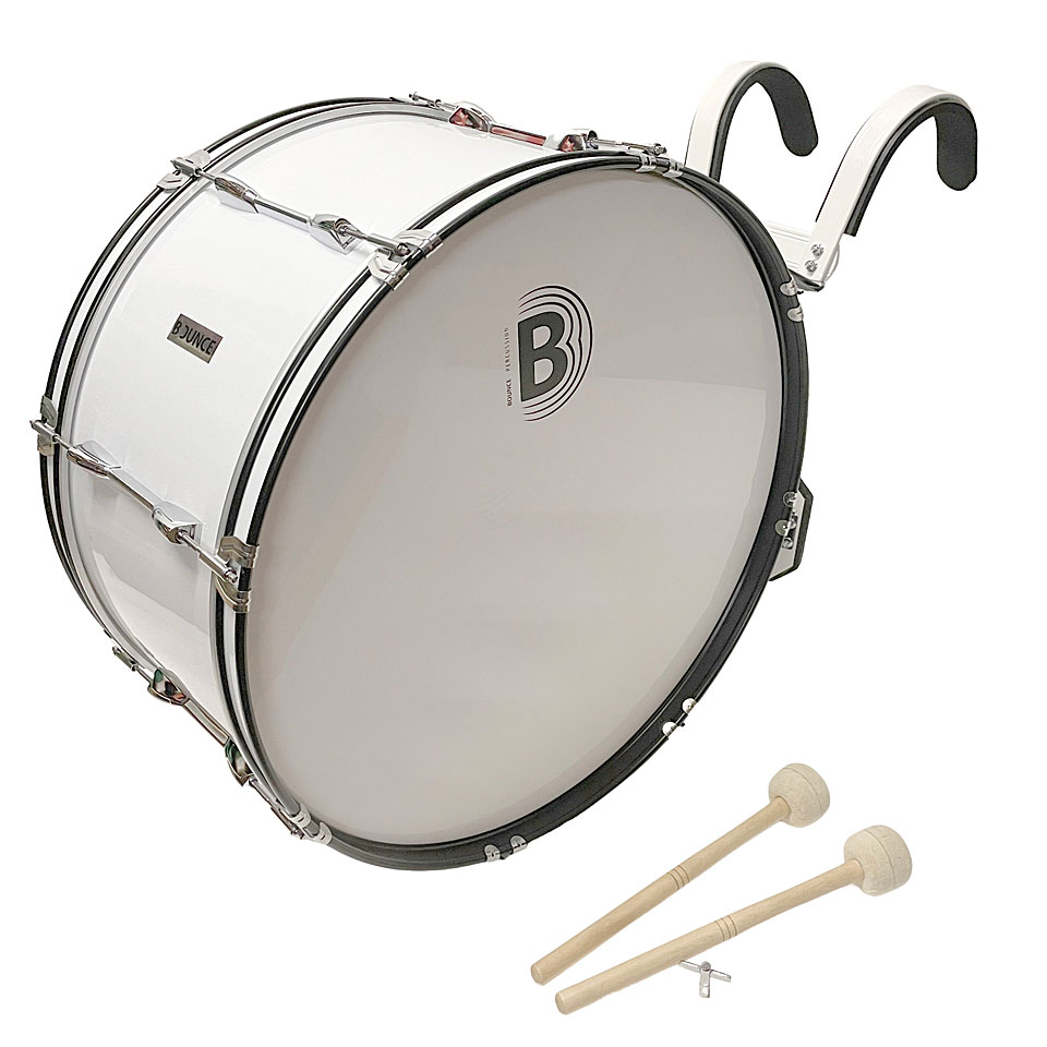 Bounce MB-1 26" x12" White Marching Bassdrum Große Trommel Bounce MB-1 26" x12" White Marching Bassdrum Große Trommel von Bounce