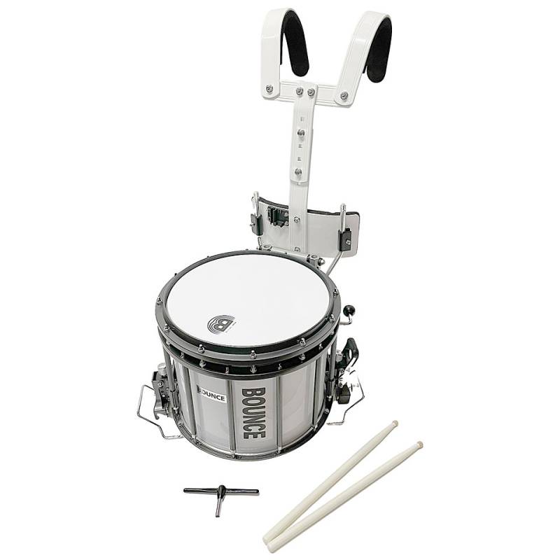 Bounce PD-1 14"x12" white High Tension Marching Snare Parade Snare von Bounce