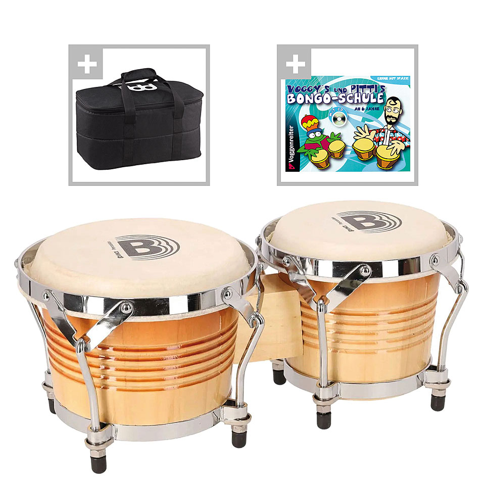 Bounce Performer Natural Burst Bongo-Set Bongo Bounce Performer Natural Burst Bongo-Set Bongo von Bounce