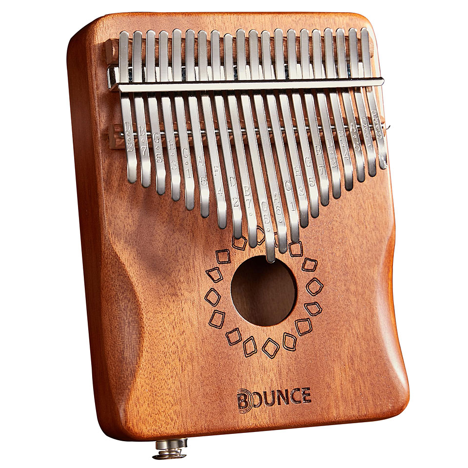 Bounce S-20j-C Acacia Sound Hole Kalimba 20 Notes with Pickup Kalimba von Bounce