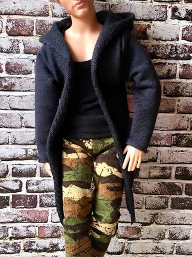 BQ‑Comfy – Lässige Kapuzen-Strickjacke für Ken-Puppen 30 cm / 12 Zoll von Bouutique