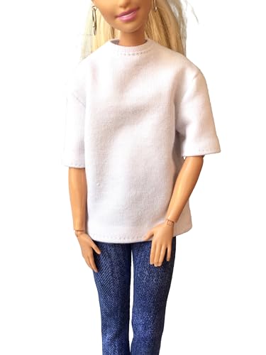 BQ‑Flowy – Kurzarm Oversized T-Shirt für Modepuppen 29 cm / 11,5 Zoll / 08. Terracotta von Bouutique