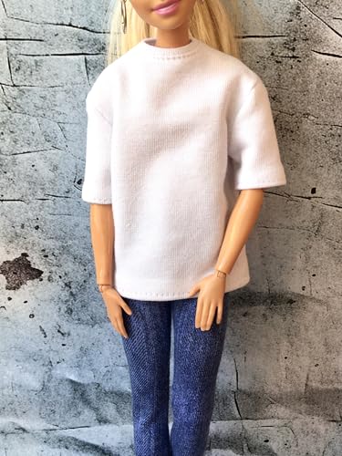 BQ‑Flowy – Kurzarm Oversized T-Shirt für Modepuppen 29 cm (1/6 Puppen) 23. Gray von Bouutique