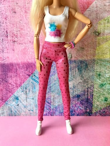 BQ‑Glint – Pailletten-Leggings für Modepuppen 29 cm / 11,5 Zoll / Pink BQ‑Glint – Pailletten-Leggings für Modepuppen 29 cm / 11,5 Zoll / Pink von Bouutique