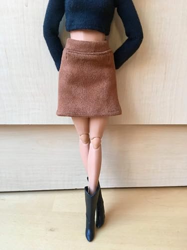 BQ‑Hazel – A-Linien-Rock aus Kunstvelours für Modepuppen 29 cm / 11,5 Zoll Brown BQ‑Hazel – A-Linien-Rock aus Kunstvelours für Modepuppen 29 cm / 11,5 Zoll Brown von Bouutique