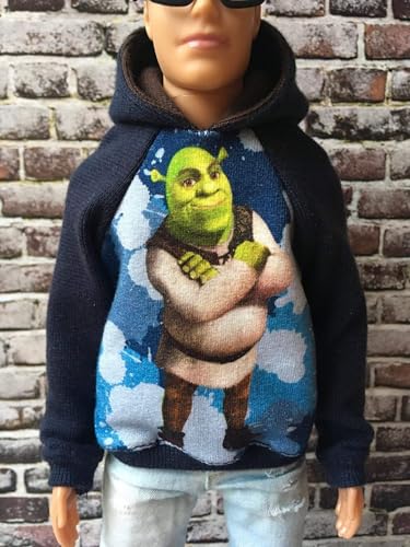 BQ‑Infinite – Kapuzenpullover mit witzigem Print für Ken-Puppen 30 cm / 12 Zoll von Bouutique