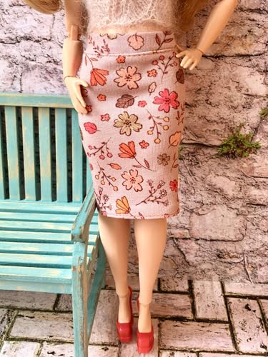 BQ‑LILA – Geblümter Midirock für Curvy Modepuppen 28 cm Floral Beige BQ‑LILA – Geblümter Midirock für Curvy Modepuppen 28 cm Floral Beige von Bouutique