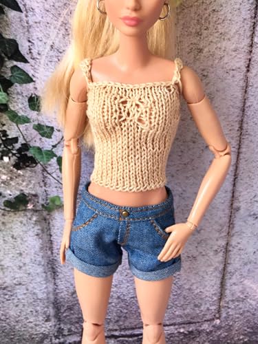 BQ‑MESH – Gestricktes Tanktop für Modepuppen 29 cm / 11,5 Zoll von Bouutique
