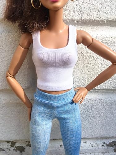 BQ-Power – Basic Tanktop für Modepuppen 29 cm 20. Ochre Hook-and-Loop Closure von Bouutique
